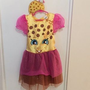 Toddler Shopkins costume with head band